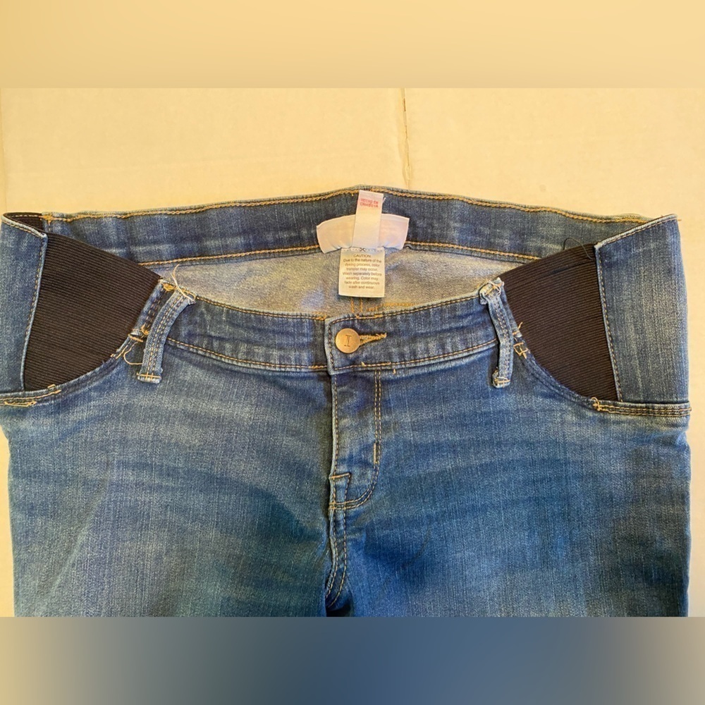 Isabel Maternity Skinny Crop Jean Womens Size 10 - Picture 4 of 8